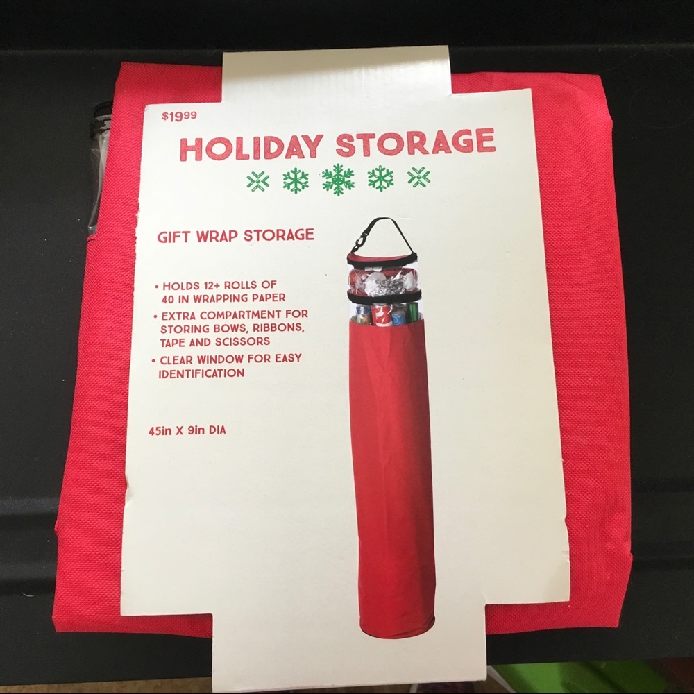 Holiday  Gift Wrap Storage Bag